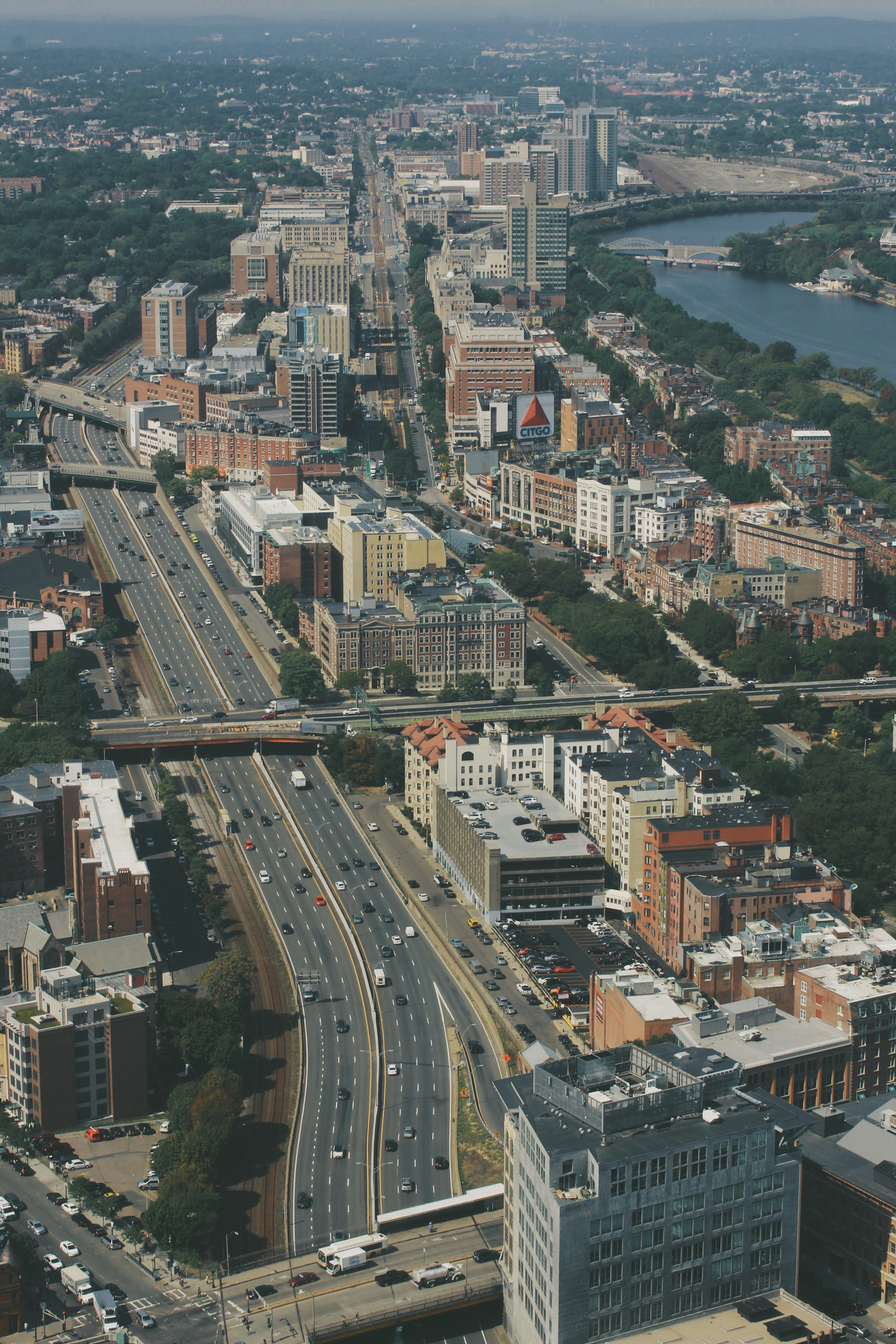 aerial view of city buildings during daytime